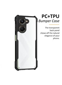 Wtech vivo Y18 4G / Y28s 5G / T3 Lite 5G 2024 Hybrid TPU Silicone with Raised Armour Bumpers Slim Case Cover - Black  - Image 2