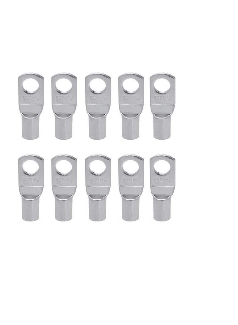 Copper Cable Lugs 10Pcs Set-Wire Terminals, Connector Cable lugs Ring Battery SC Terminals, for Marine, Solar, Automotive, Electric, Home Applications etc (Hole Size 12mm, Cable Size 50mm)  - Image 1
