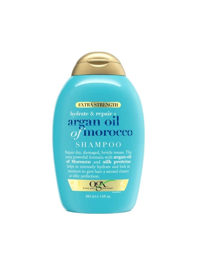 OGX Extra Strength Hydrate & Revive + Argan Oil of Morocco Shampoo, 385 ML - Image 1