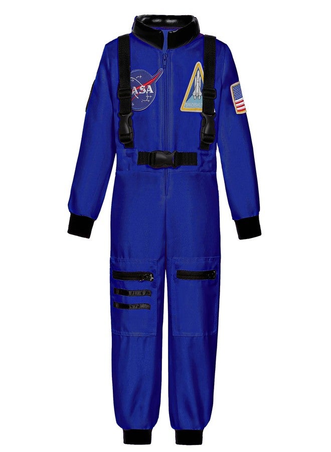 Costumerry Astronaut Costume for Kids Space Pilot Toddler Boys Birthday Halloween Costumes (Blue, 3-4 Years) - Image 4