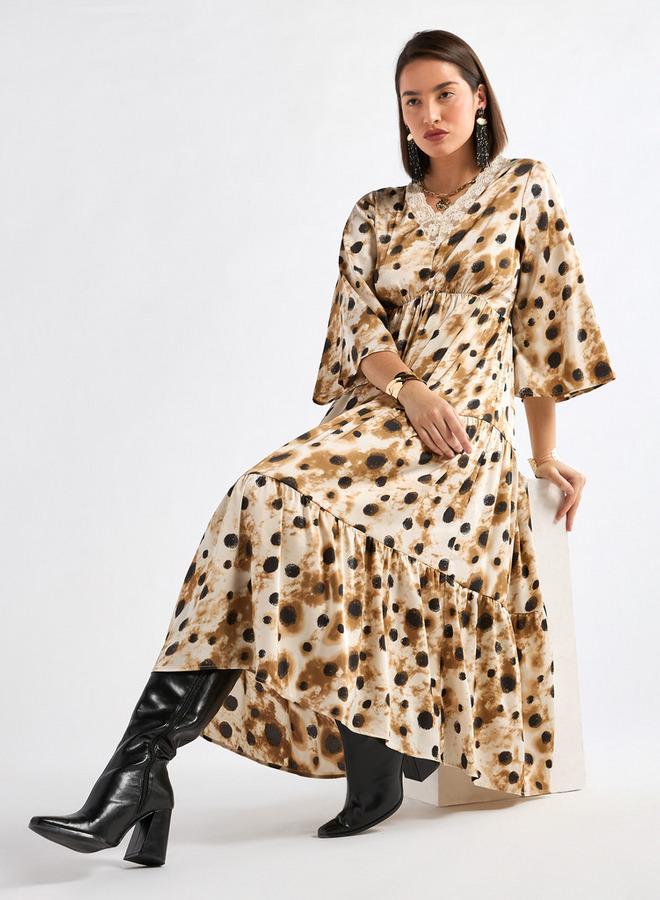 Splash FAV Tiered Leopard Dress - Image 2