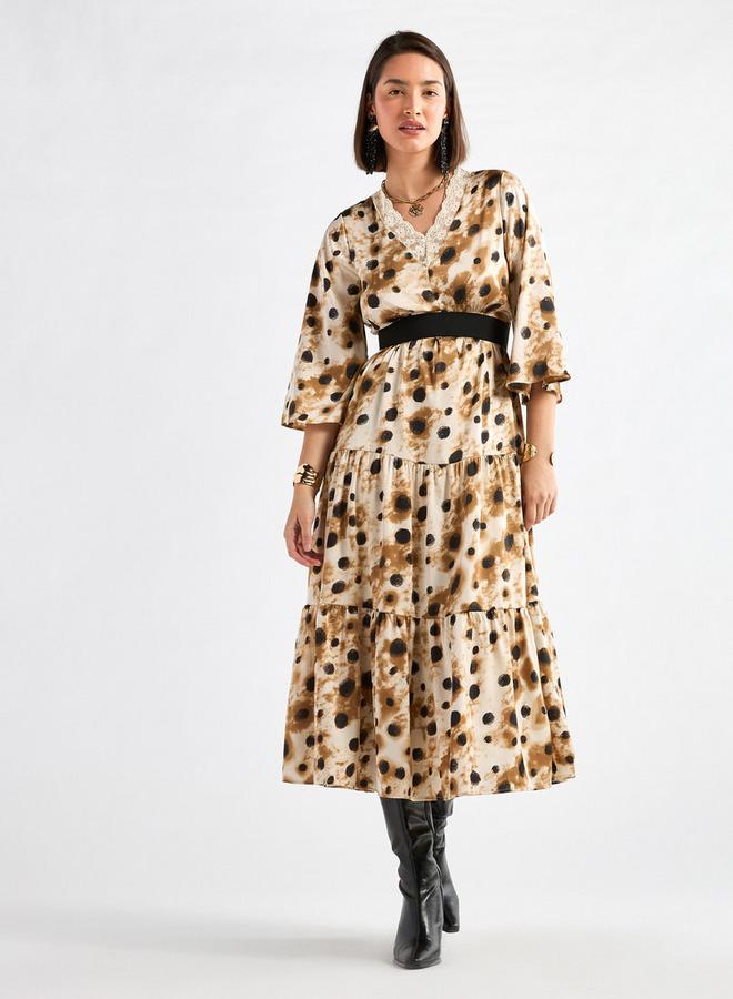 Splash FAV Tiered Leopard Dress - Image 1