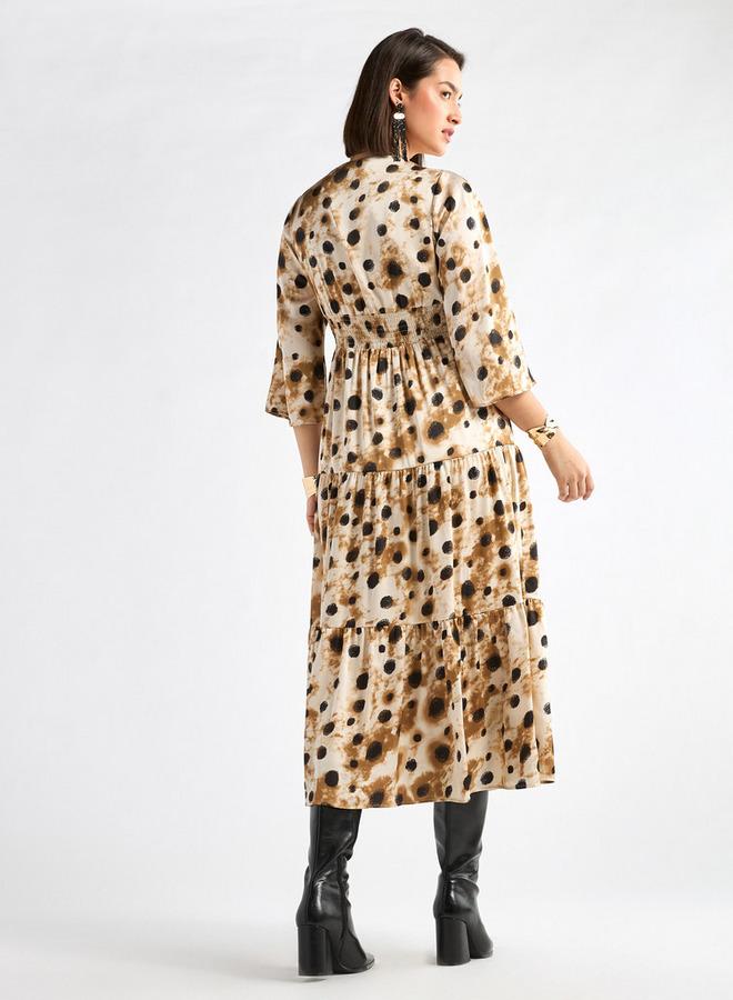 Splash FAV Tiered Leopard Dress - Image 3