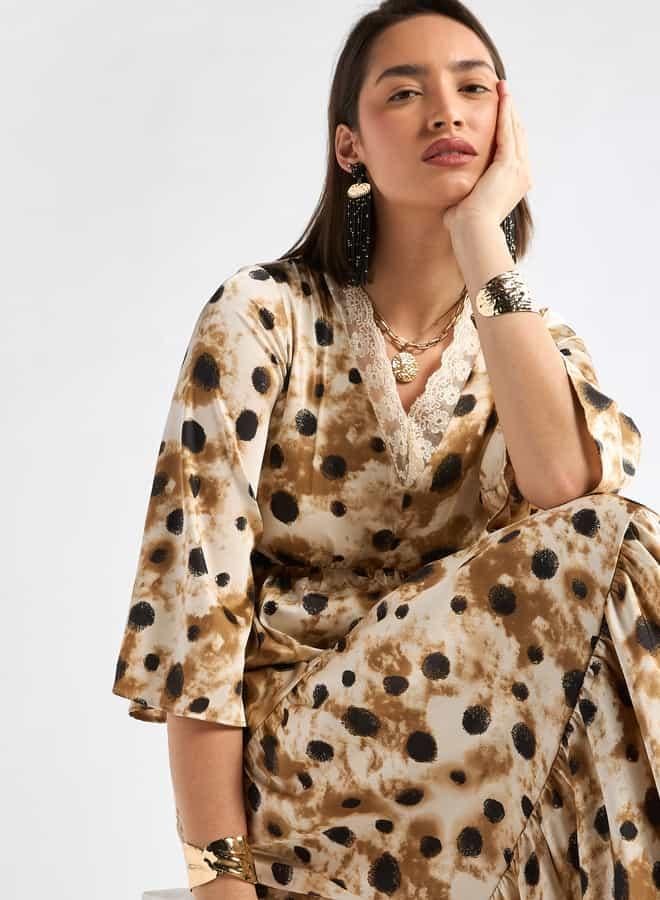 Splash FAV Tiered Leopard Dress - Image 4