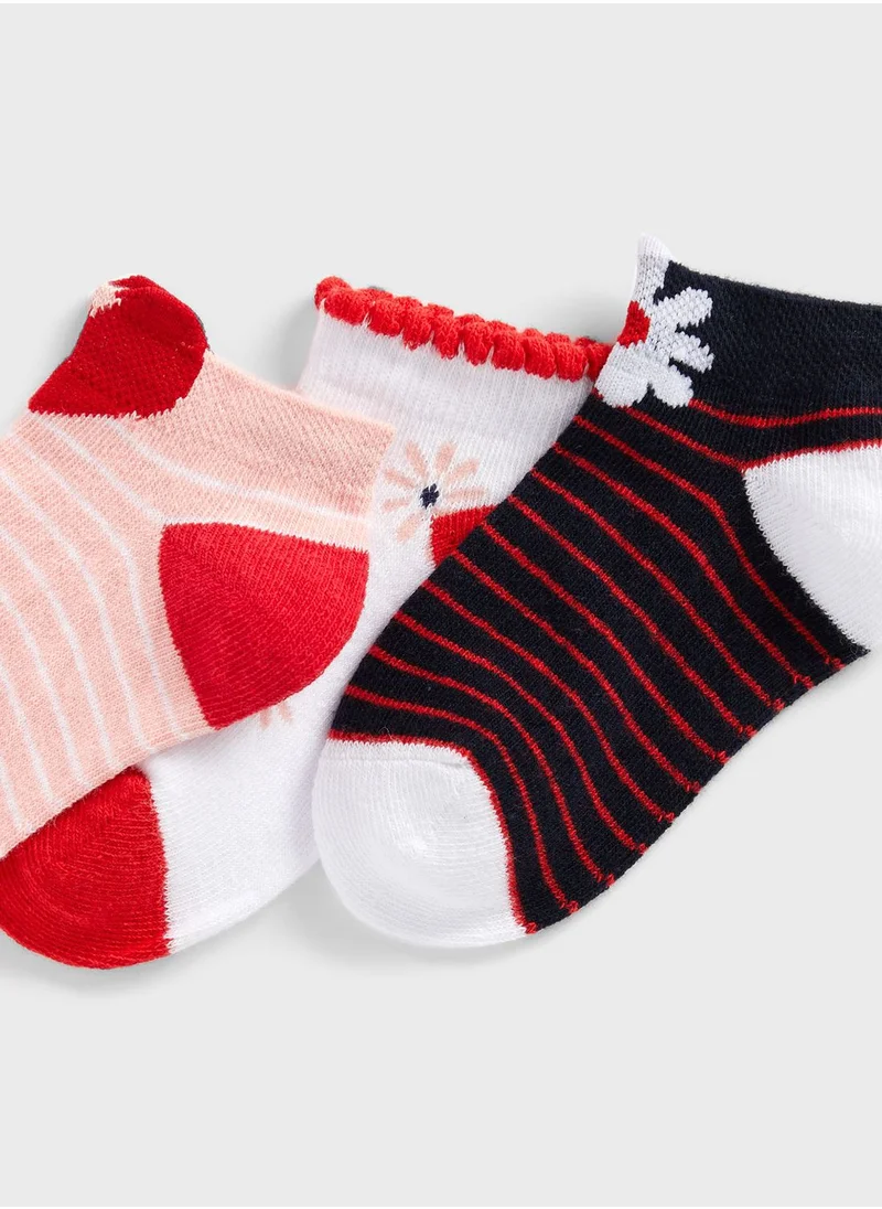 mothercare Daisy Trainer Socks - 5 Pack