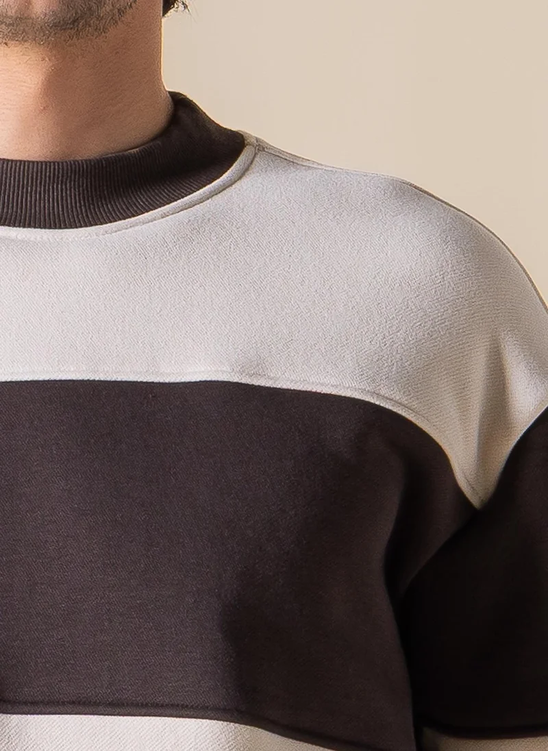 Shapes Brown DETAILED SWEATSHIRT for Men | Best Price UAE