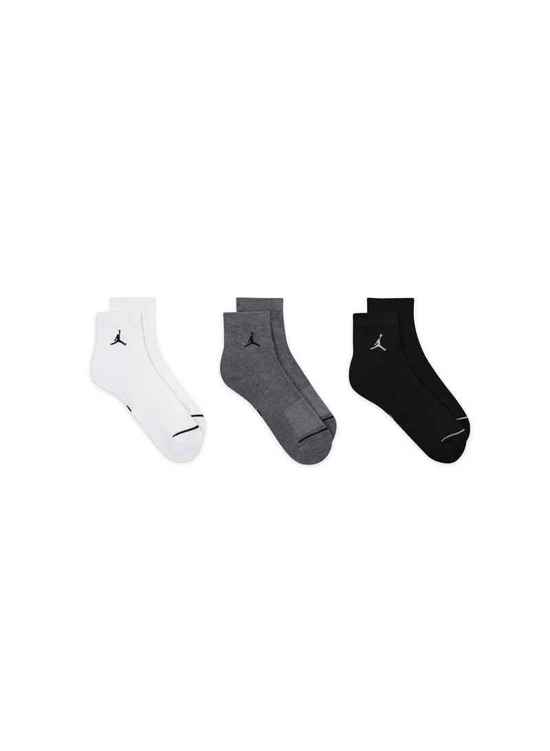 جوردن 3 Pack Jordan Everyday Cushioned Ankle Socks