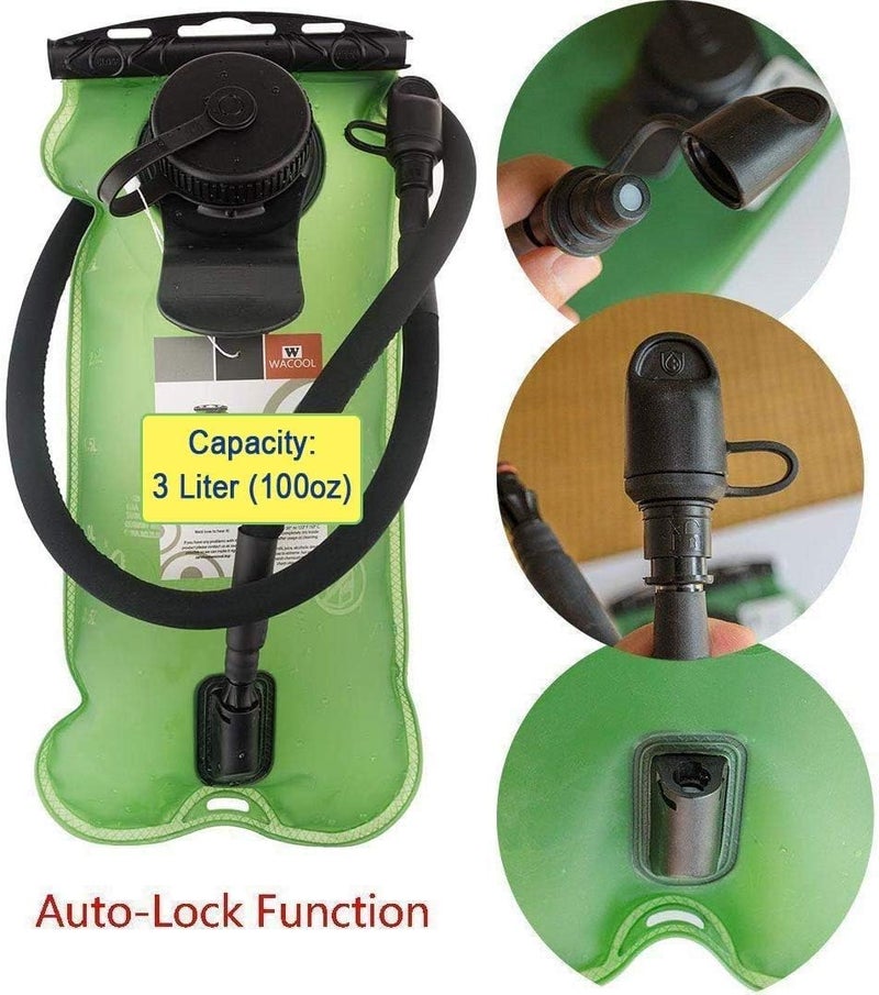 WACOOL 3L 3Liter 100oz BPA Free EVA Hydration Pack Bladder, Leak-Proof Water Reservoir - Image 2