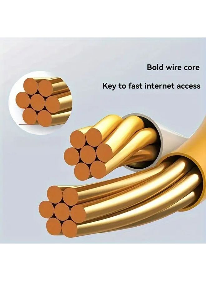 iTLY 1M Yellow Cat5 Ethernet Cable 1000Mbps High Speed Gold Plated RJ45 Connectors - Image 5