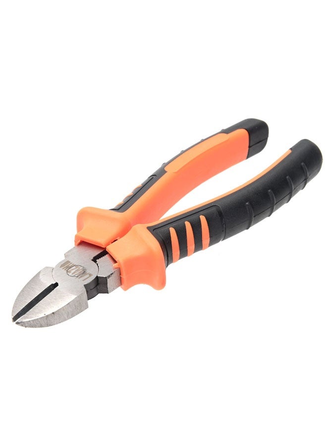 LAWAZIM Cutter Plier - 8inch - Black and Orange - Diagonal Side Cutting Pliers with Rubber Handle, Sharp Edges & Ergonomic Grip - Ideal for Electrical Work, Automotive Repair, & Household Maintenance - Image 1