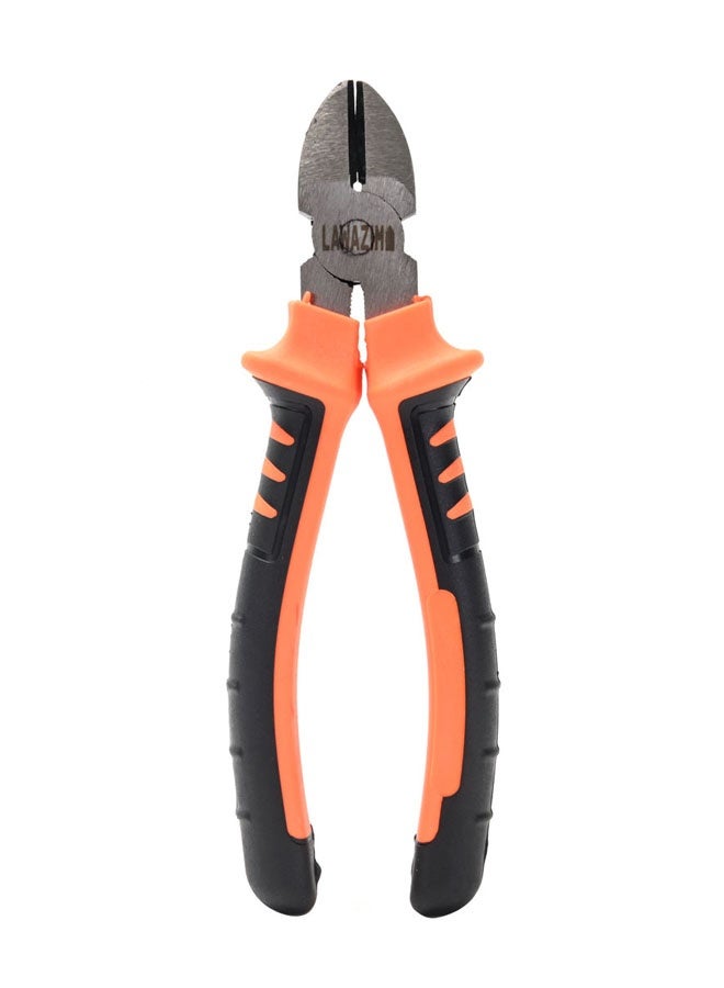LAWAZIM Cutter Plier - 8inch - Black and Orange - Diagonal Side Cutting Pliers with Rubber Handle, Sharp Edges & Ergonomic Grip - Ideal for Electrical Work, Automotive Repair, & Household Maintenance - Image 2
