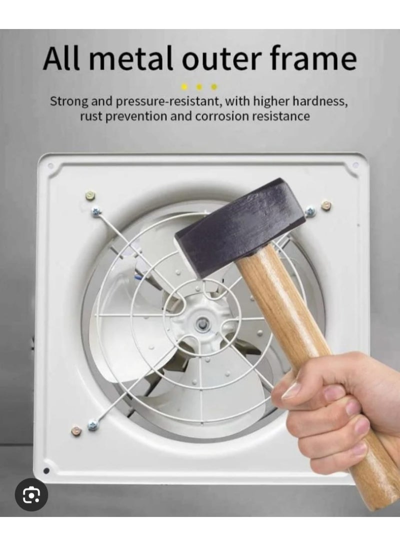 يونايتد مروحة شفط معدنية من يونايتد مقاس 8 إنش بجودة سعودية عالية، تصميم قوي بالكامل من المعدن لمقاومة الصدأ والتآكل، أداء متميز لتجديد الهواء باستمرار - Image 4