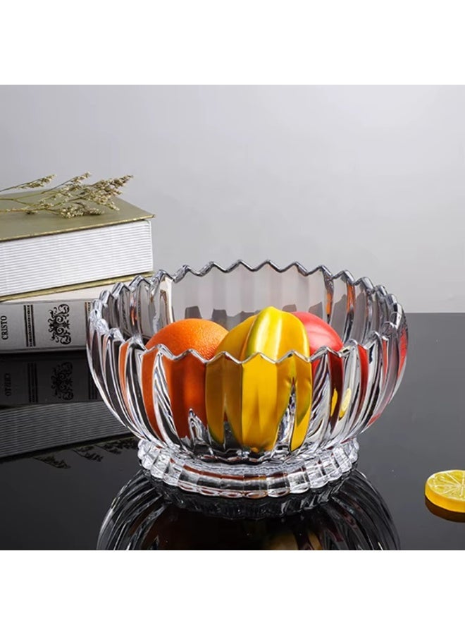 6-piece crystal glass bowl set, 290ml capacity, for fruit, desserts, and nuts – elegant clear glass serving dishes for the kitchen and hospitality – suitable for desserts, fruits, and appetizers - Image 3