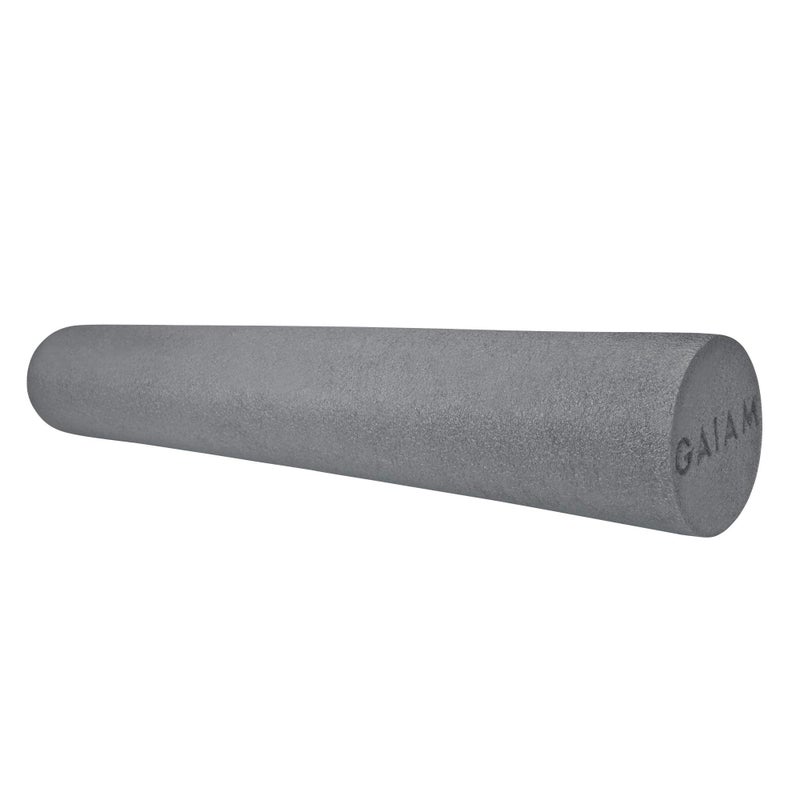 Gaiam Restore Foam Roller for Muscle Massage - 36" Long Foam Roller, Deep Tissue Muscle Massager for Sore Muscles & Stimulation - Total Body Pain Relief, Back, Neck, Foot, Calf, Leg, Arm - Grey - Image 1