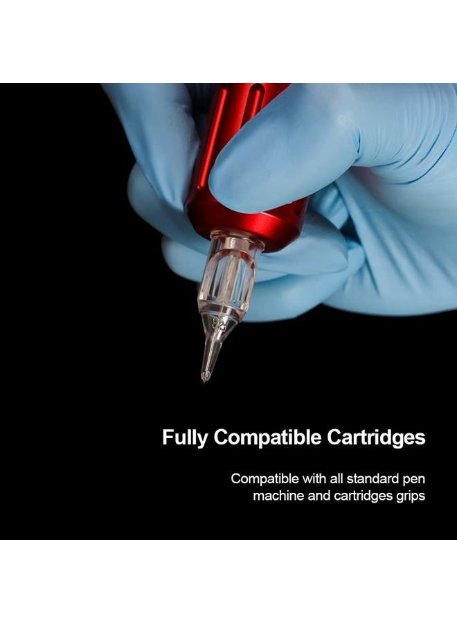 Autdor Tattoo Needles Cartridge - 100Pcs Mixed Tattoo Cartridge Needles Round Liner Shader Flat Magnum 3RL 5RL 7RL 9RL 3RS 5RS 7RS 9RS 5M1 7M1 for Tattoo Machine Tattoo Supplies (RL/RS/M1/RM-120PCS) - Image 4