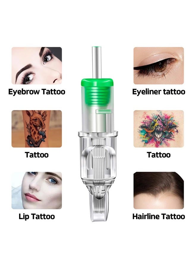 Autdor Tattoo Needles Cartridge - 100Pcs Mixed Tattoo Cartridge Needles Round Liner Shader Flat Magnum 3RL 5RL 7RL 9RL 3RS 5RS 7RS 9RS 5M1 7M1 for Tattoo Machine Tattoo Supplies (RL/RS/M1/RM-120PCS) - Image 5