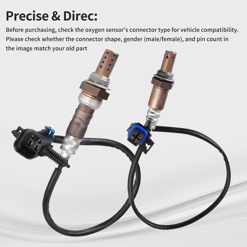 Likala O2 Oxygen Sensor Upstream and Downstream for Chevy, GMC, Cadillac - 4Pcs - Image 2