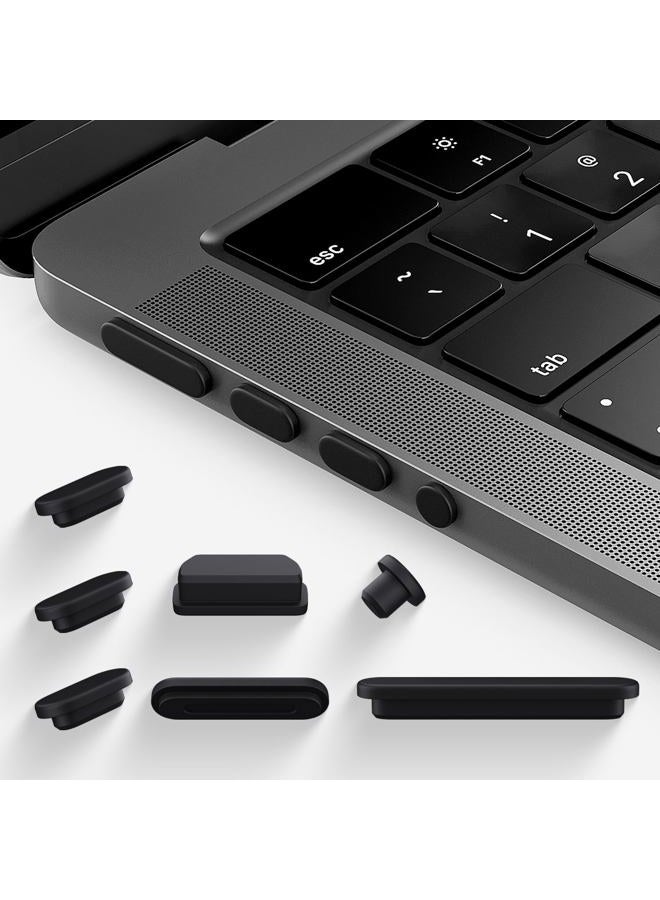 CaseBuy 10PCS USB C Anti Dust Dirt Plugs Cover Compatible MacBook Air 13-inch 2018 Release A1932 / MacBook Pro 13" 15" 2018 2017 2016 Release/MacBook 12-Inch Silicone Port Plugs Dust Covers Cups Set, - Image 1