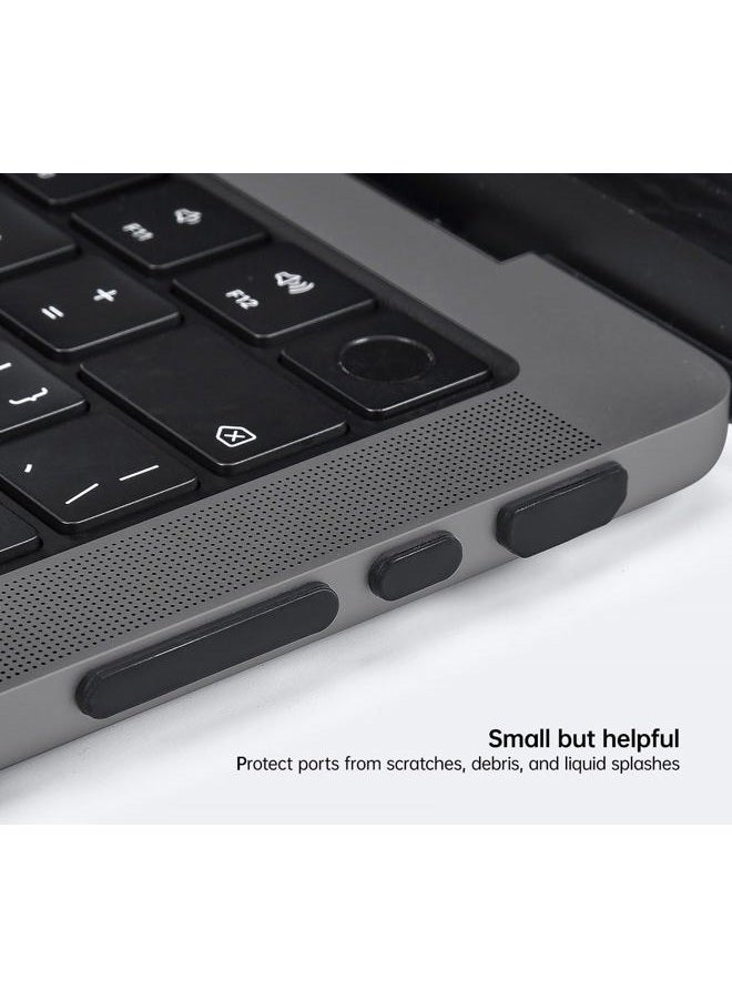 CaseBuy 10PCS USB C Anti Dust Dirt Plugs Cover Compatible MacBook Air 13-inch 2018 Release A1932 / MacBook Pro 13" 15" 2018 2017 2016 Release/MacBook 12-Inch Silicone Port Plugs Dust Covers Cups Set, - Image 4