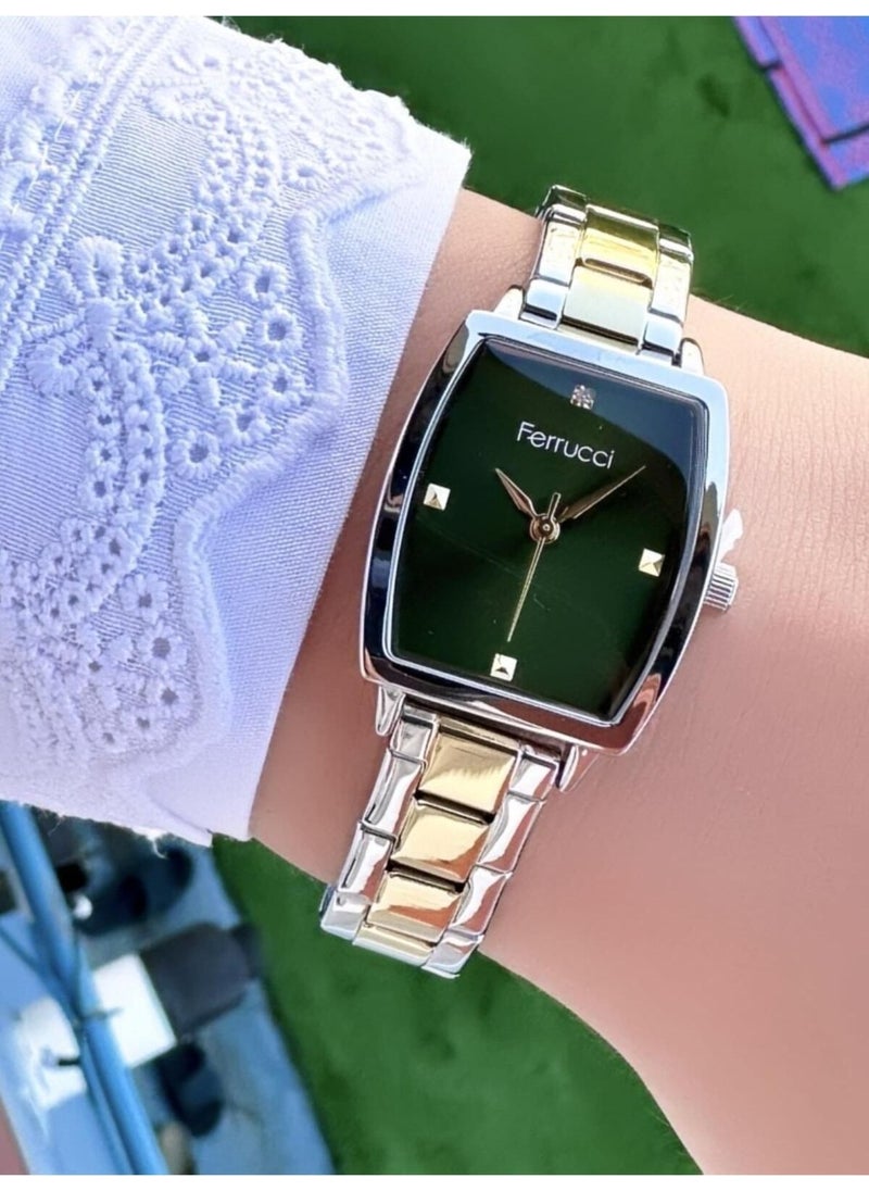 Ferrucci rectangular Women's Metal Band Wristwatch  - Image 1