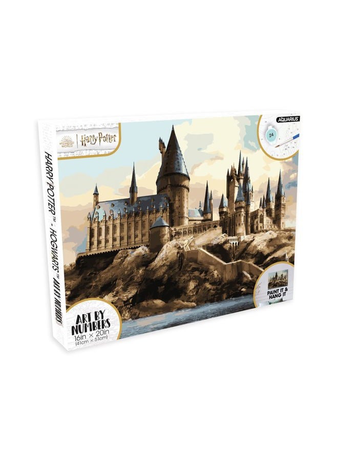 Aquarius Harry Potter Hogwarts Art by Numbers - 16 x 20 inches Harry Potter Themed Paint by Number for Adults & Kids - DIY Color by Number Paint Kit for Beginner - Officially Licensed - Image 1