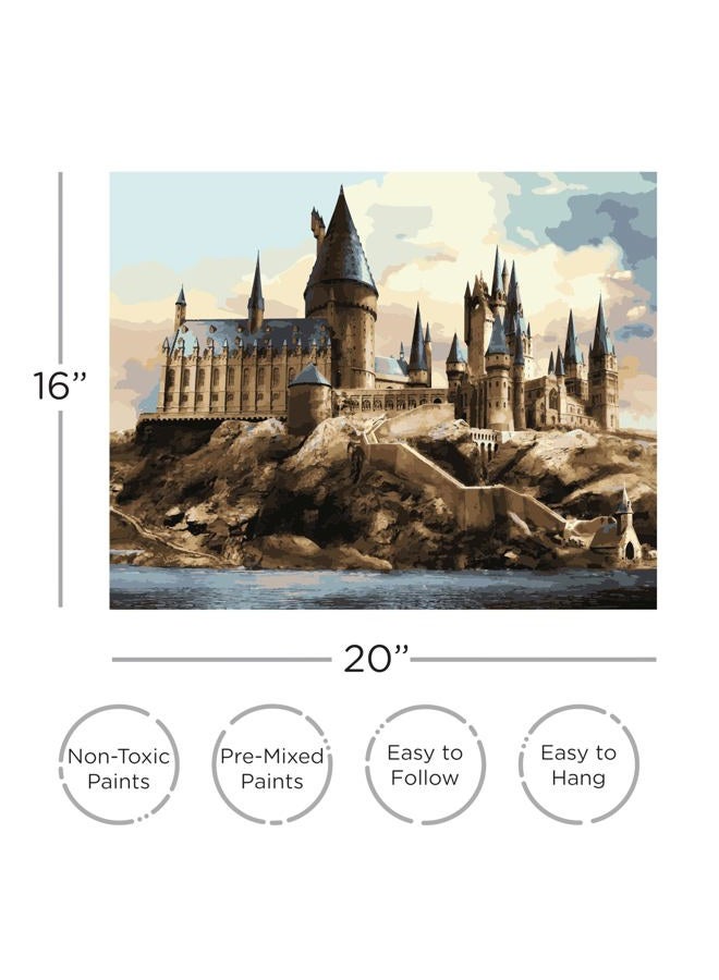 Aquarius Harry Potter Hogwarts Art by Numbers - 16 x 20 inches Harry Potter Themed Paint by Number for Adults & Kids - DIY Color by Number Paint Kit for Beginner - Officially Licensed - Image 2