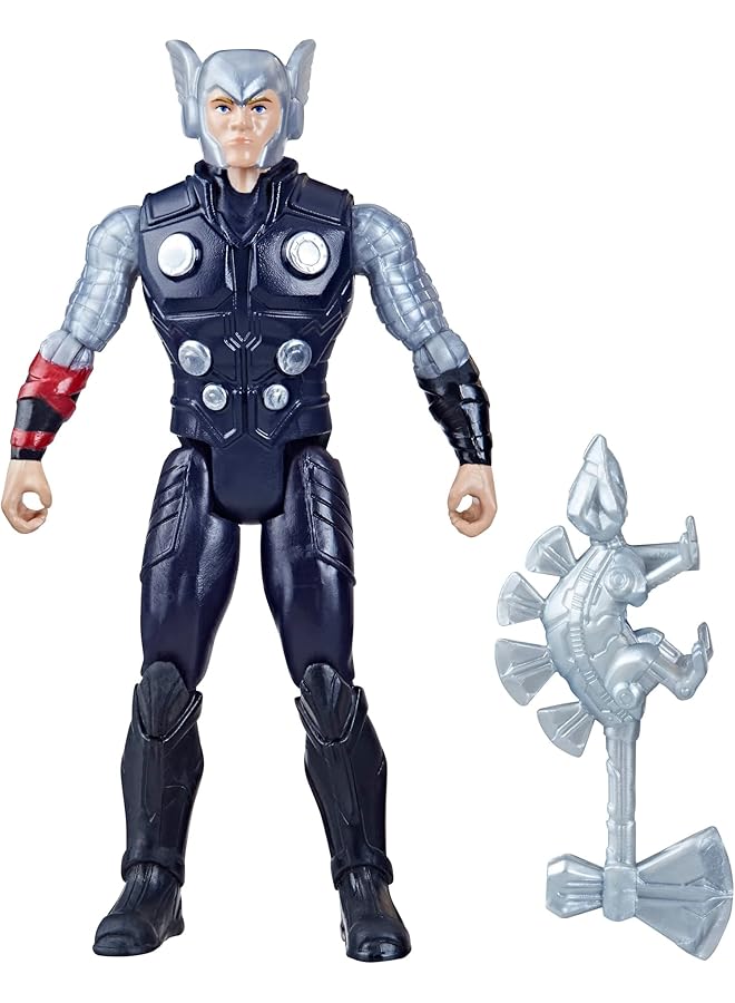 MARVEL Mech Strike Mechasaurs Thor Action Figure 4 Inch With Weapon Accessory Toys For Kids Ages 4 And Up - Image 1