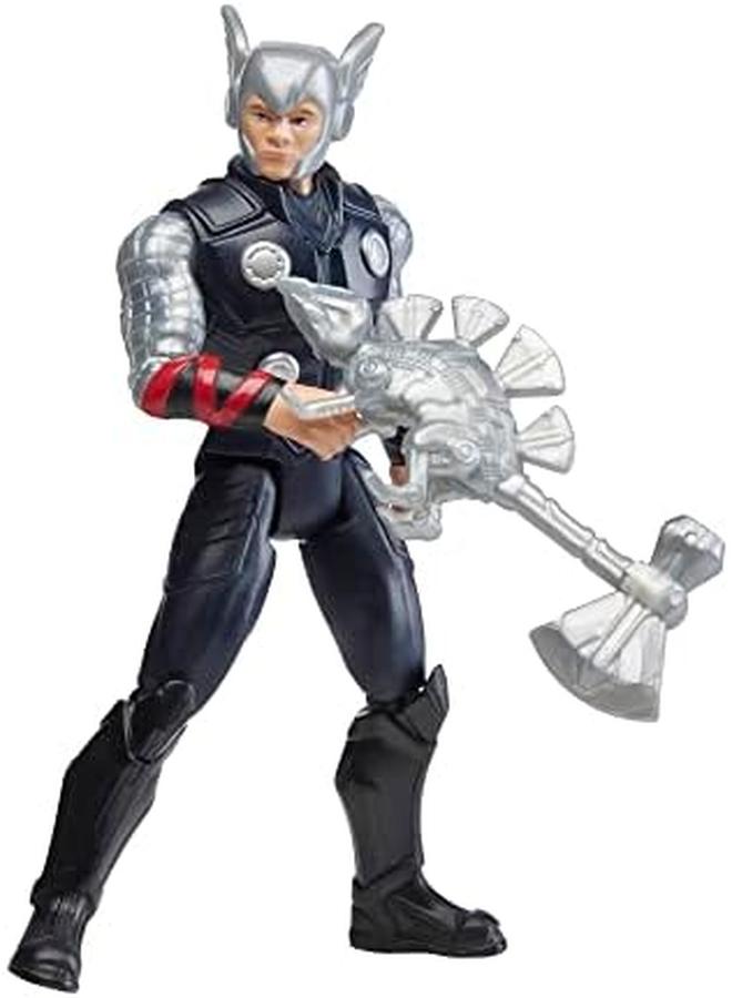MARVEL Mech Strike Mechasaurs Thor Action Figure 4 Inch With Weapon Accessory Toys For Kids Ages 4 And Up - Image 2