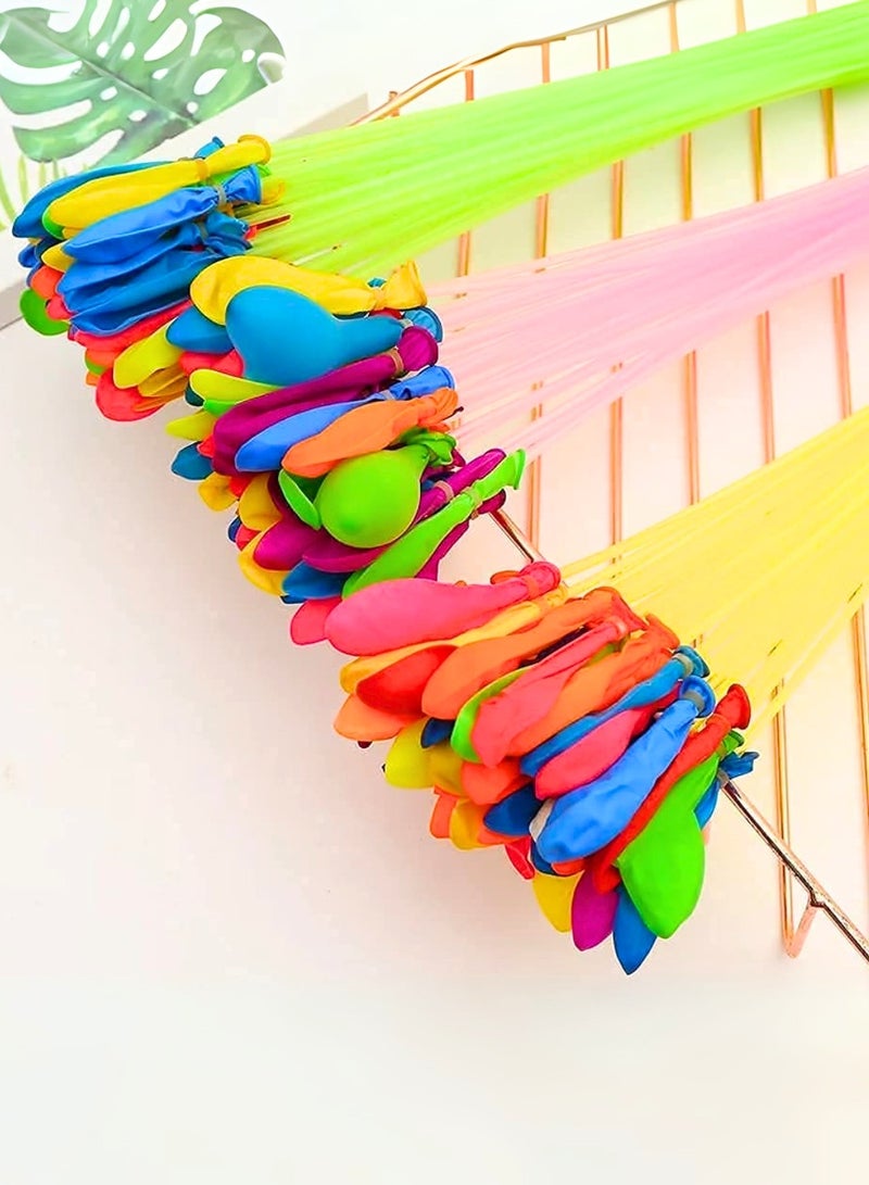 ZedPlay 222 Pc Water Balloons Holi For Kids Boys And Girls, Latex With Refill Hose, Three Bunches Balloons Games Swimming Pool Outdoor Fun Magic Water Balloons (222 Pieces Balloons), Multicolor - Image 3