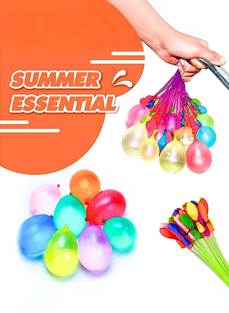 ZedPlay 222 Pc Water Balloons Holi For Kids Boys And Girls, Latex With Refill Hose, Three Bunches Balloons Games Swimming Pool Outdoor Fun Magic Water Balloons (222 Pieces Balloons), Multicolor - Image 5