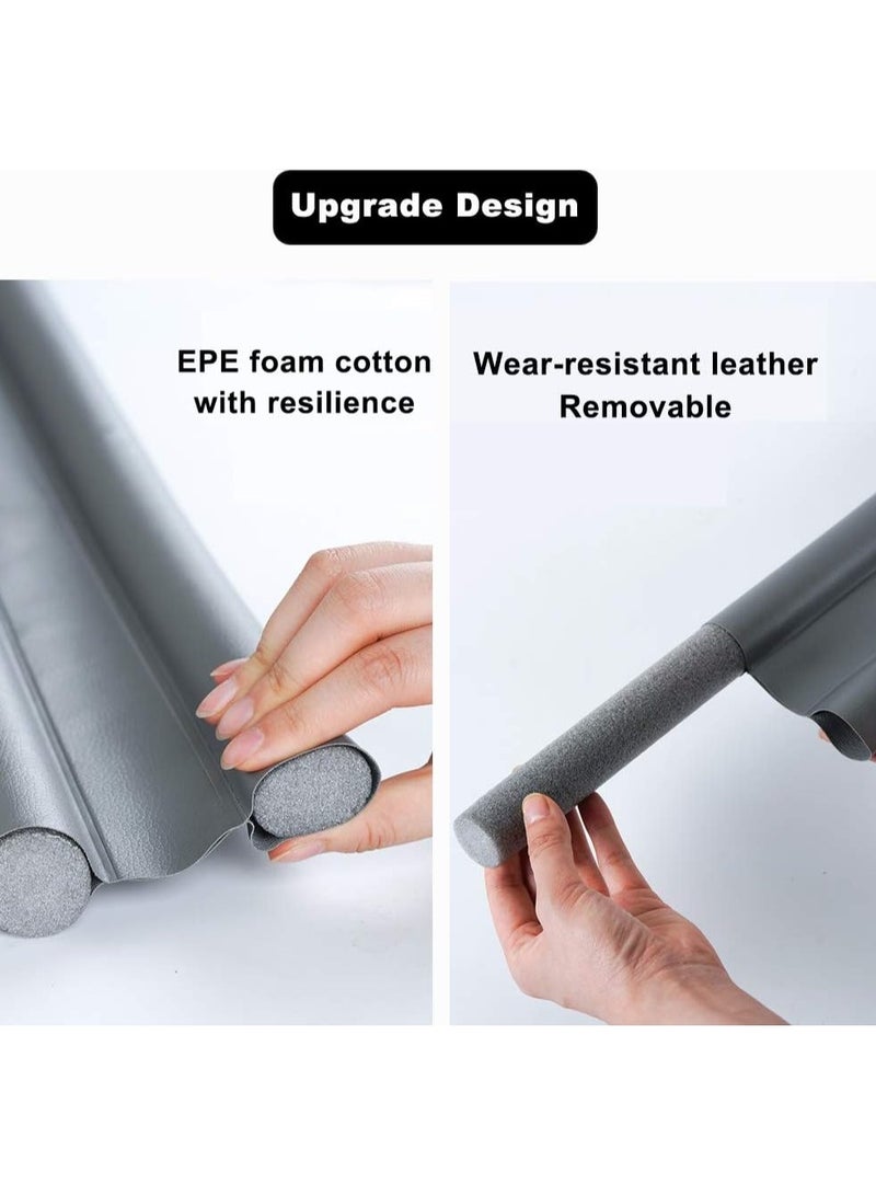 DubaiGallery Door Draft Stopper Seal Strip, Soundproof Weather Stripping, Dust and Wind Blocker, Anti-Cockroach Bottom Gap Insulation for Interior Doors - Image 4
