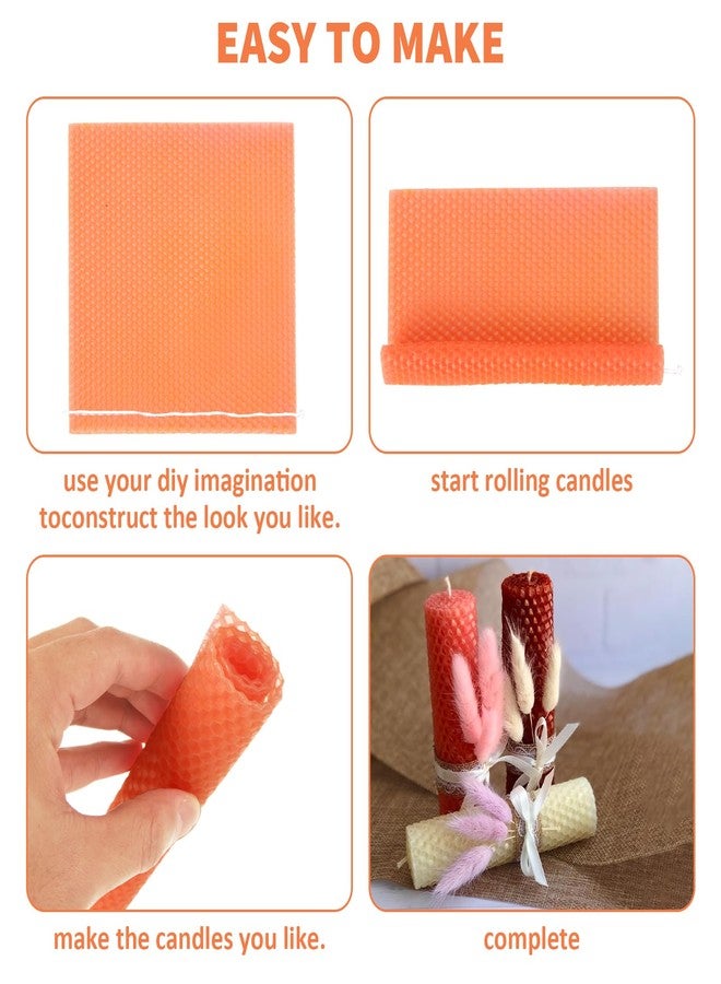 GBACHOOSE 8x8 Inch Beeswax Sheets for Candle Making, 24PCS Beeswax Candle Sheet, 12 Colorful Wax Candle Color Sheets Create Your Own Unique Candles - Image 3
