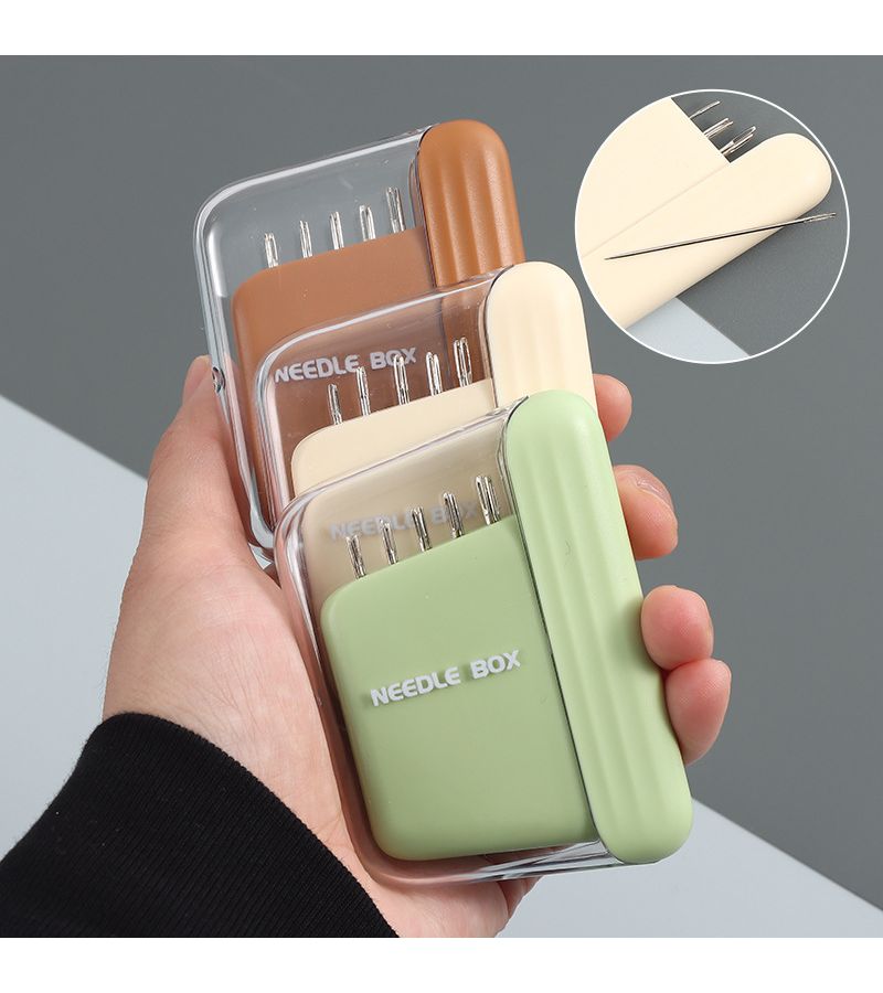 Stylish Magnetic Sewing Box Red Orange With 10 High End Repair Tools - Image 1