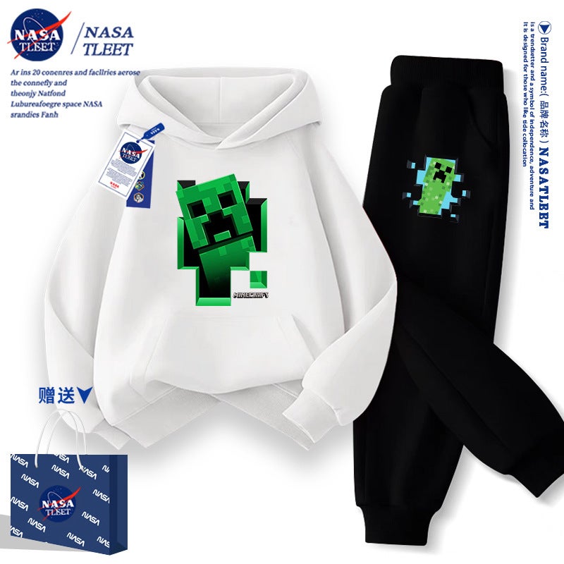 Nasa Joint New Cartoon Game My World Coeur Fear Casual Jacket Hooded Pullover Student Wei Yi Tide - Image 1