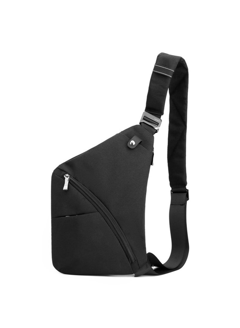 Generic Compact Waist Bag for Men and Women, Waterproof Crossbody Bag Chest Shoulder Backpack with Buckle, Everyday Carry Bag for Travel, Work, Sport Chest Crossbody Bag Cover Pack Rucksack Bicycle Sport  - Image 1