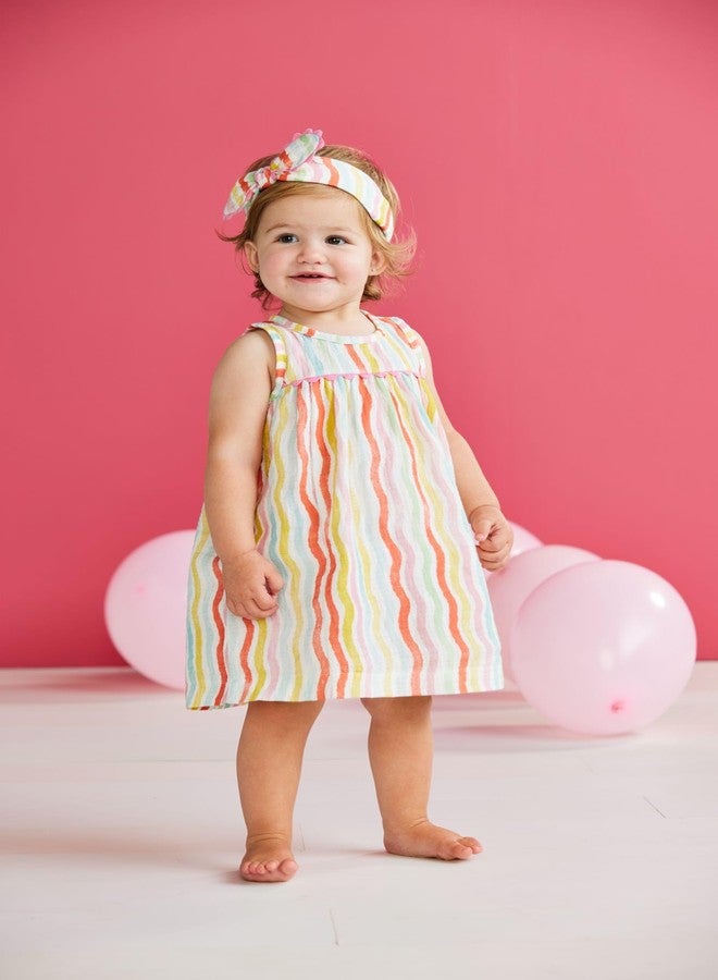 Mud Pie Children's Rainbow Dress and Headband; 3T - Image 4