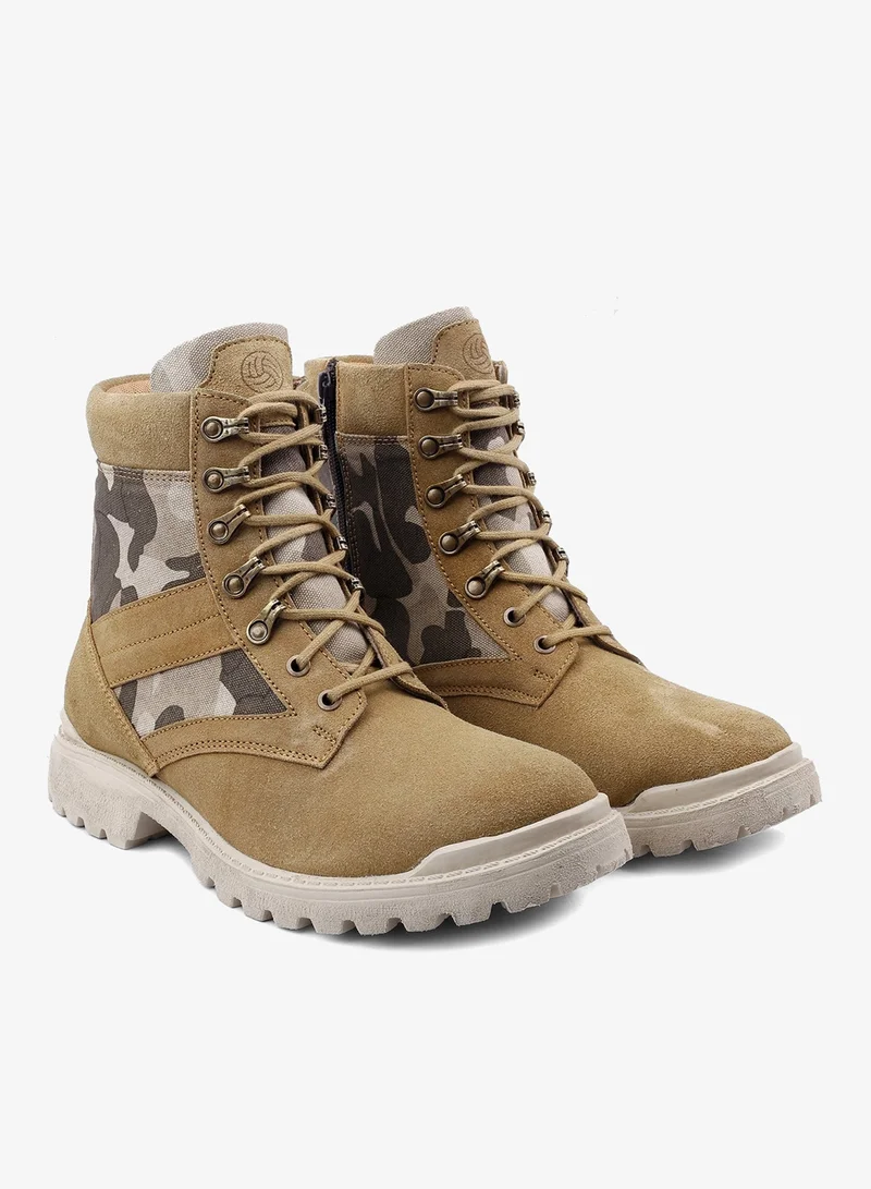 Bacca Bucci Tan Suede Leather Boots for Men | Best Price UAE