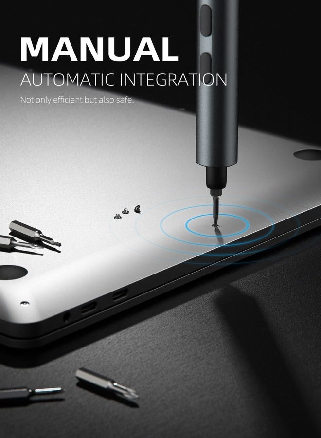 iFu Mini Electric Screwdriver, 42 in 1 Precision Screwdriver Set – Small Cordless Power Screwdriver with LED Light & 37 Magnetic Bits, Repair Tool for Phone Laptop Camera Watch Computer - Image 5