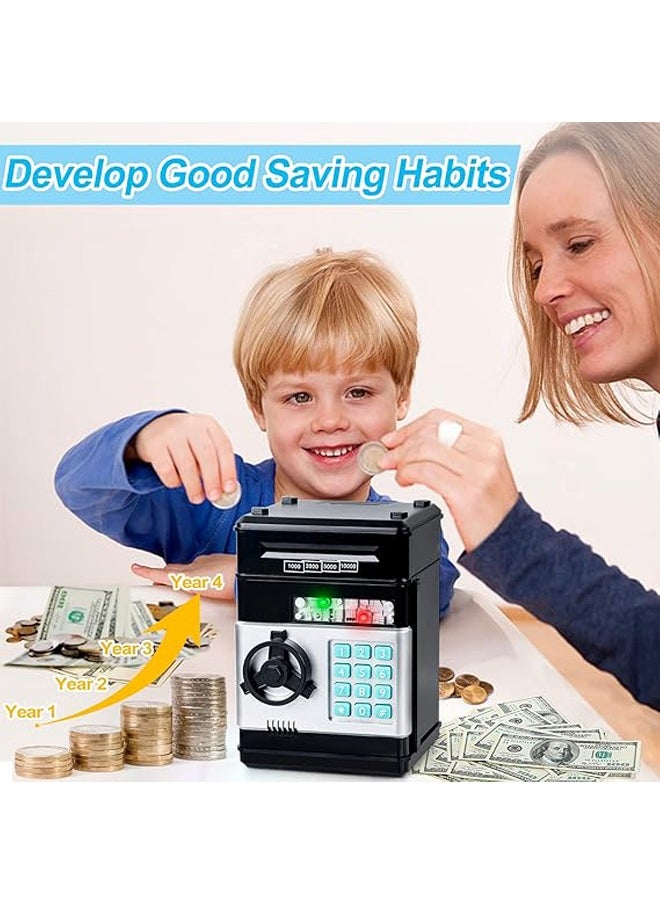 Hihonor Kids Mini Electronic Money Bank,Coin Cash Saving Box,Piggy Bank,Perfect Birthday Gifts(black)  - Image 5