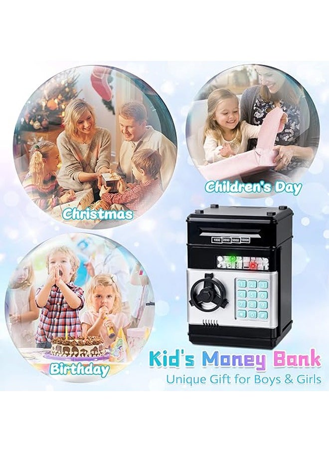 Hihonor Kids Mini Electronic Money Bank,Coin Cash Saving Box,Piggy Bank,Perfect Birthday Gifts(black)  - Image 4