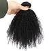 ZigZag Hair Afro Kinky Curly Hair Brazilian Virgin Hair Weave Bundles 4B 4C 100% Human Hair Bundles One Piece Double Weft Hair Extension (20inch) - Image 2
