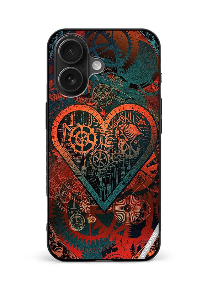 Protective Case Cover For Apple iPhone 16 Abstract Design Multicolour