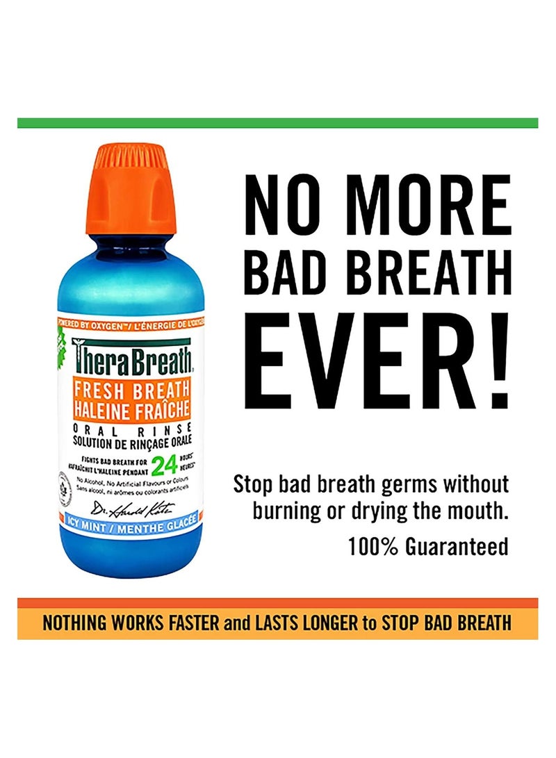 Therabreath Fresh Breath Oral Rinse Icy Mint