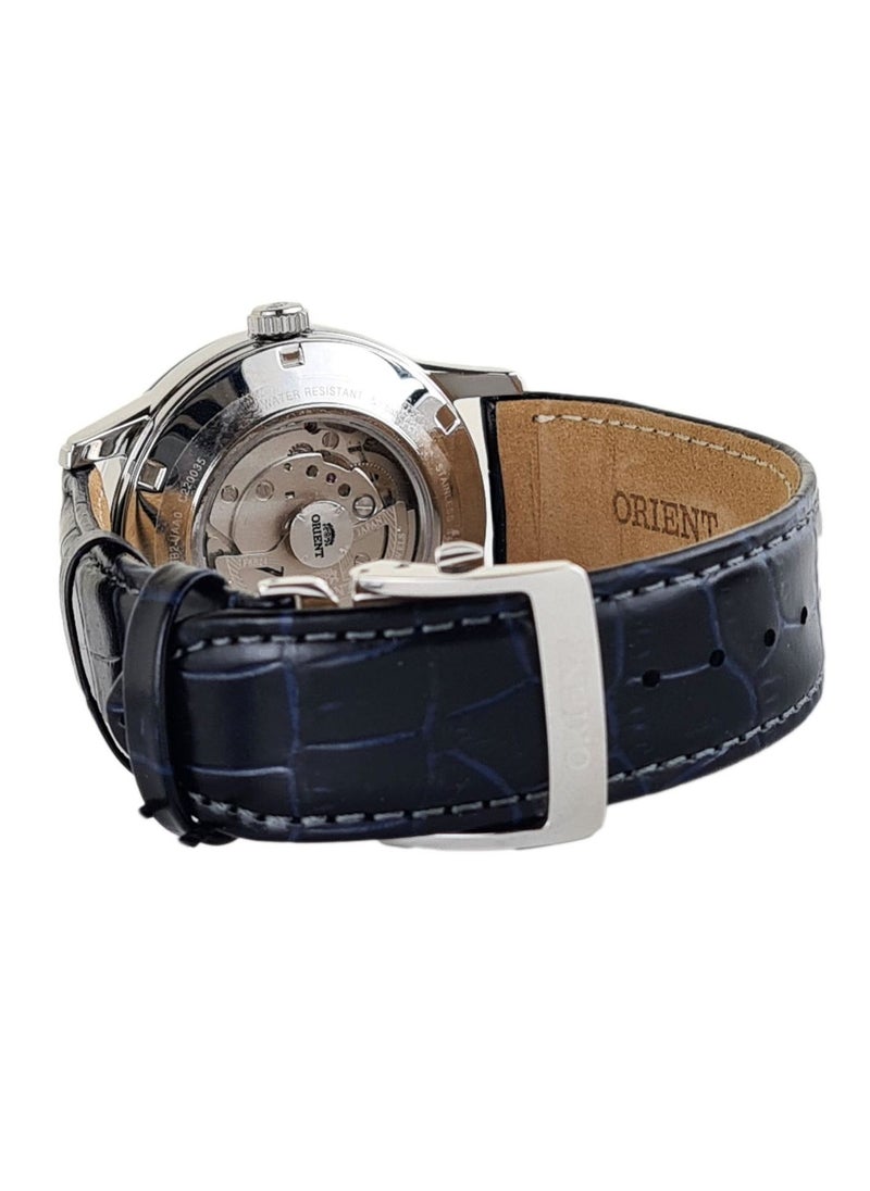 ORIENT - ساعة أورينت صن آند مون أوتوماتيكية بسوار جلدي ومينا بني للرجال RA-AK0011D00C - Image 1