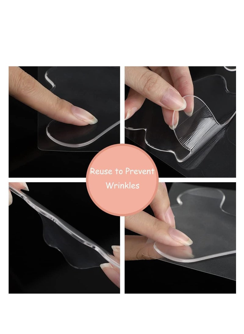 Generic - 16 PCS Anti Wrinkle Patches, Reusable Forehead Wrinkle Patches silicone face wrinkle pads face patches facial patches for Eye Mouth Chin Wrinkles Smoothing & Anti-Ageing - Image 1