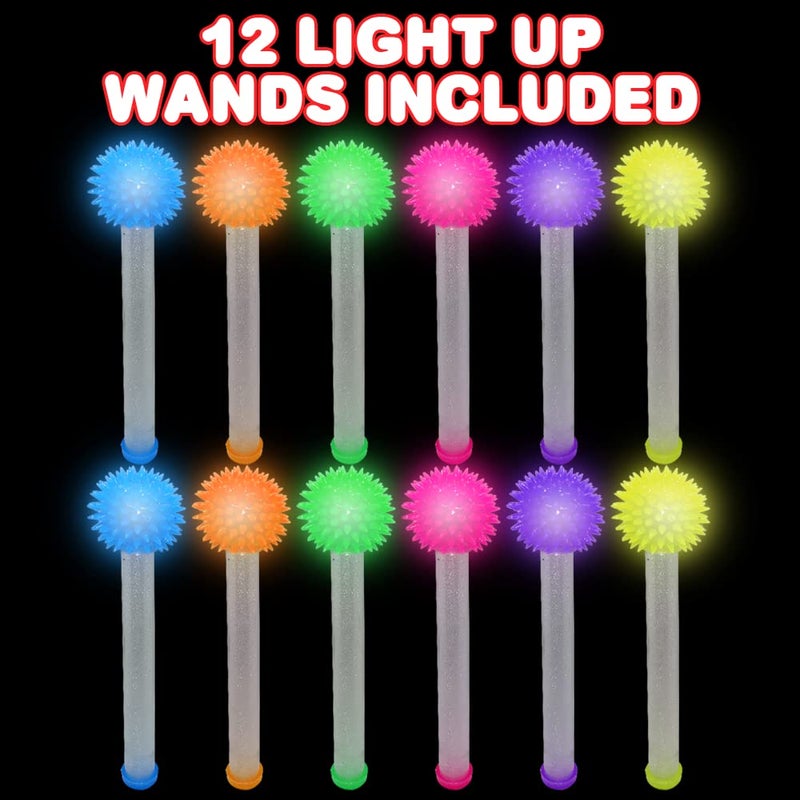 ArtCreativity Light Up Galactic Wands, Set of 12, LED Wands for Kids and Adults in Assorted Colors, Great as Sensory Toys for Boys and Girls, Kidsâ€™ Fidget Toys, and Outer Space Party Favors - Image 2