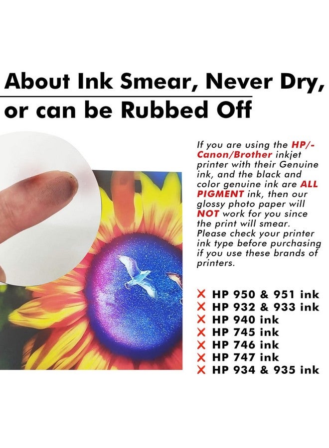 كولا بيبر ورق الصور النافثة للحبر اللامع من Koala مقاس 8.5 × 11 بوصة 48 رطل 100 ورقة ورق فوتوغرافي لامع احترافي متوافق مع الطابعة النافثة للحبر استخدم حبر الصبغ 180 جرامًا للمتر المربع - Image 2