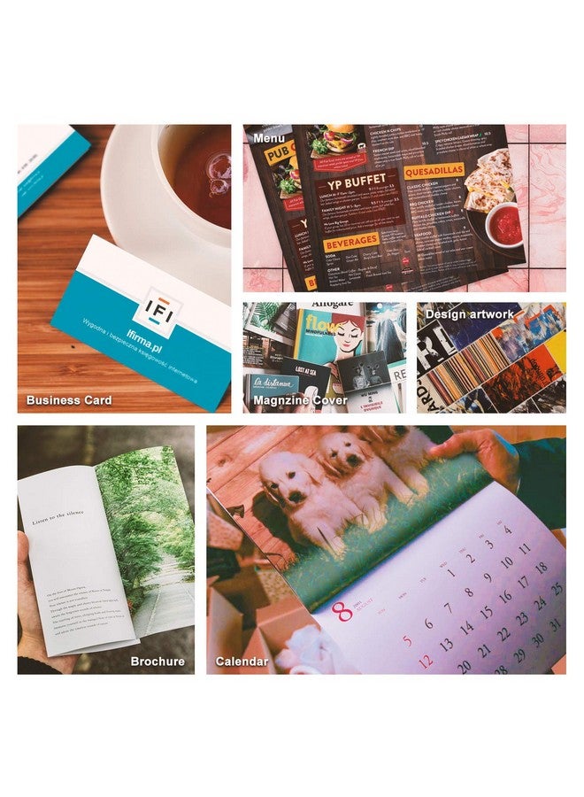 كولا بيبر ورق الصور النافثة للحبر اللامع من Koala مقاس 8.5 × 11 بوصة 48 رطل 100 ورقة ورق فوتوغرافي لامع احترافي متوافق مع الطابعة النافثة للحبر استخدم حبر الصبغ 180 جرامًا للمتر المربع - Image 5