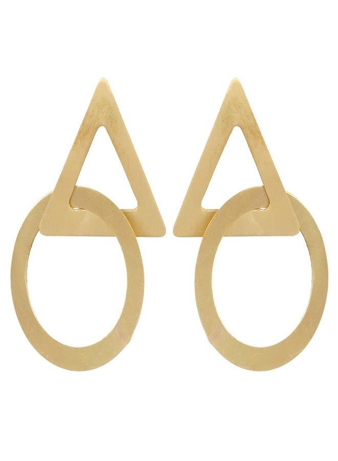Vientiq Gold-Plated Anti-Tarnish Waterproof Demi-Fine Jewelry Dangle Earrings - Image 1