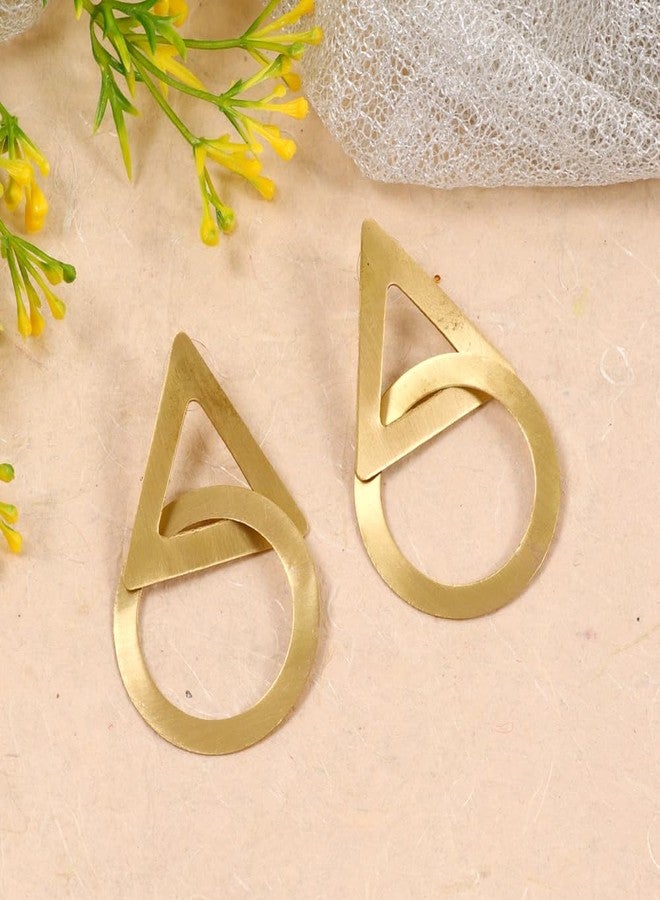 Vientiq Gold-Plated Anti-Tarnish Waterproof Demi-Fine Jewelry Dangle Earrings - Image 4